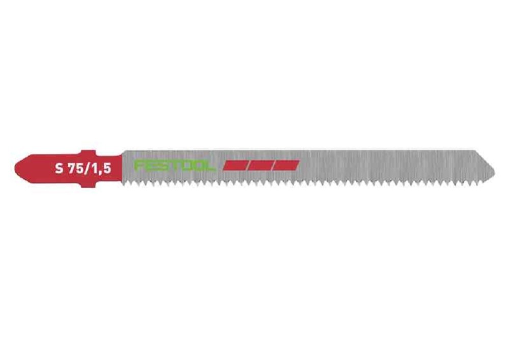 

Festool Jigsaw Blades S 75/2 for Plastics - Pack of 5