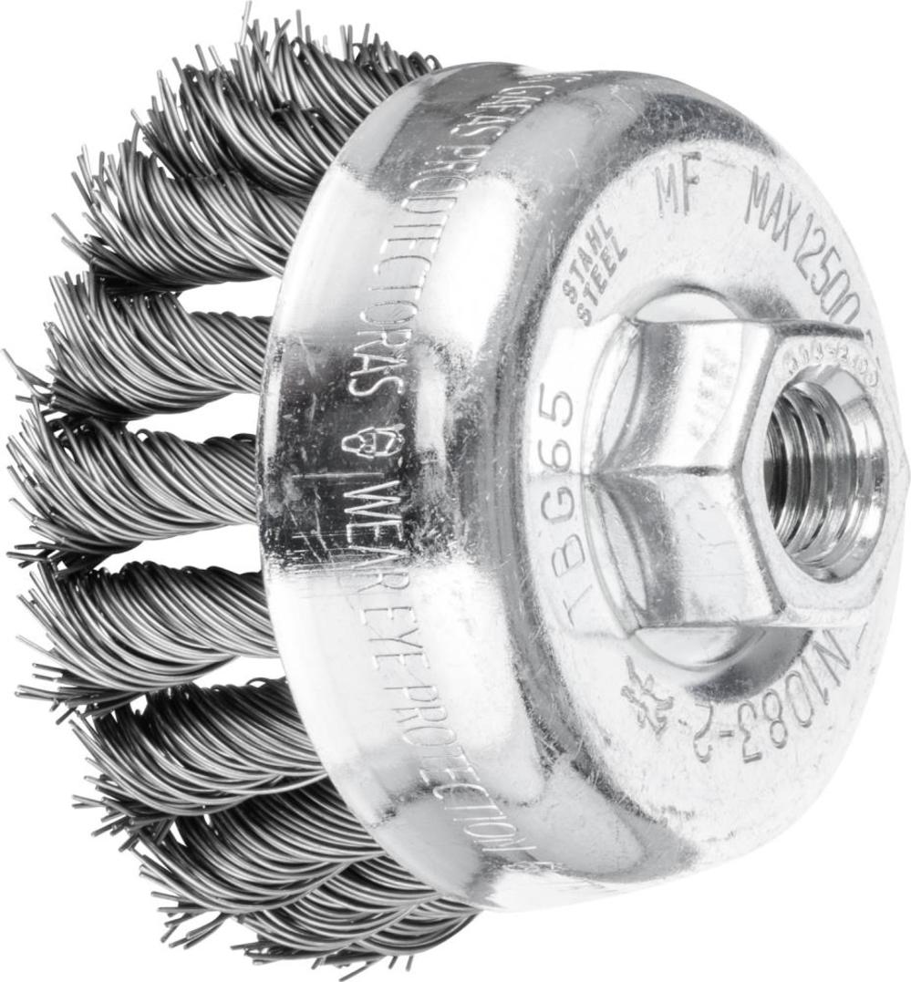

Pferd 2-3/4" Knot Wire Cup Brush - .020 CS Wire 5/8-11 Thread (ext.)