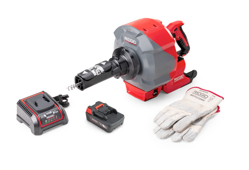 Ridgid K-46 Cordless SinkSnake with 18V 2.5Ah Battery and Charger 78053 ...