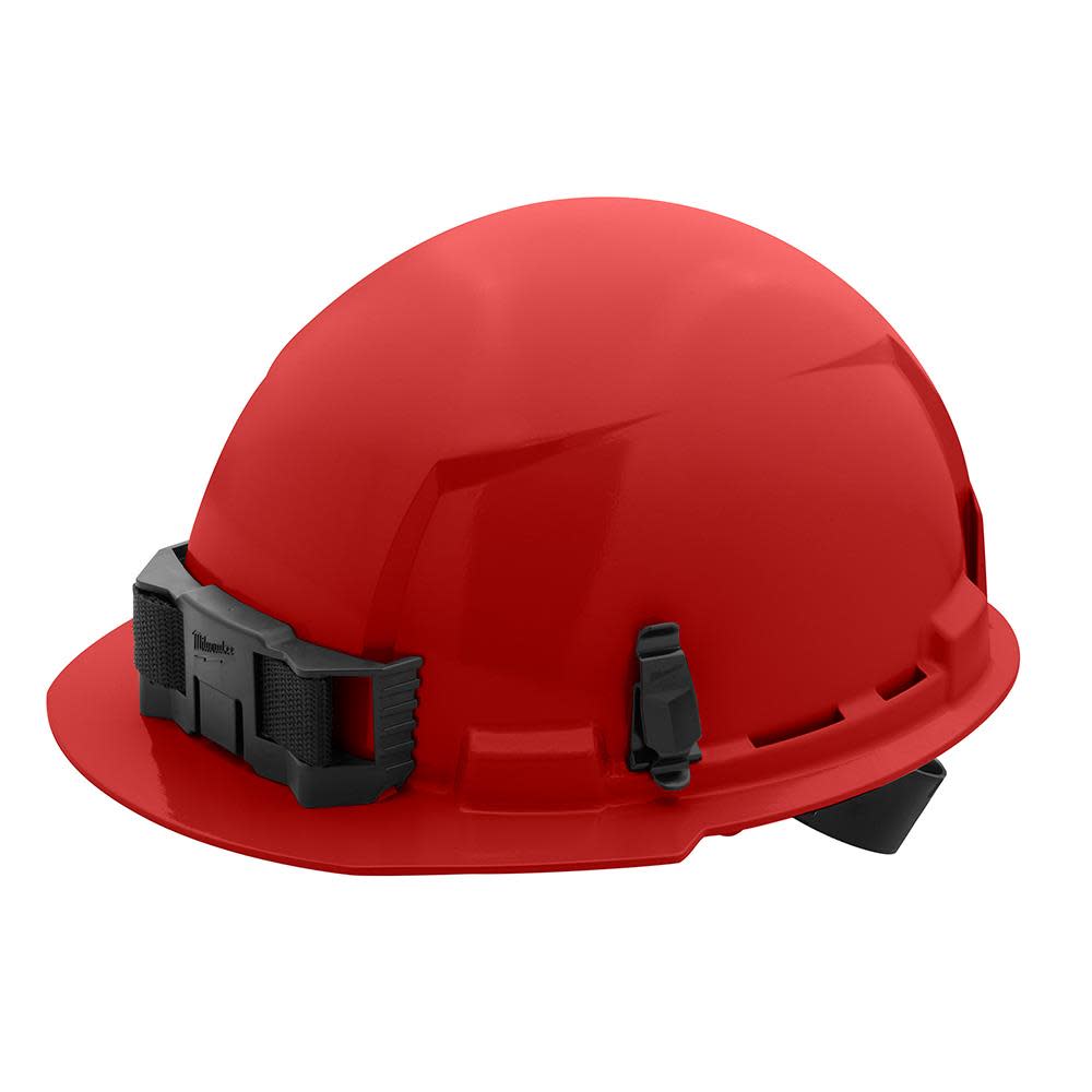 

Milwaukee Red Front Brim Hard Hat with 4pt Ratcheting Suspension Type 1 Class E