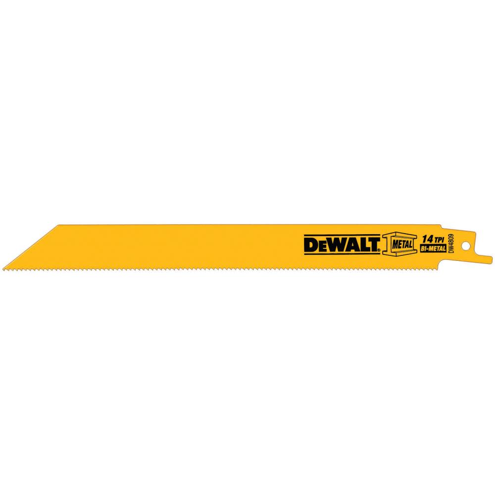 

DEWALT 8-in 14TPI Straight Back Bi-Metal Metal Cutting Reciprocating Blade