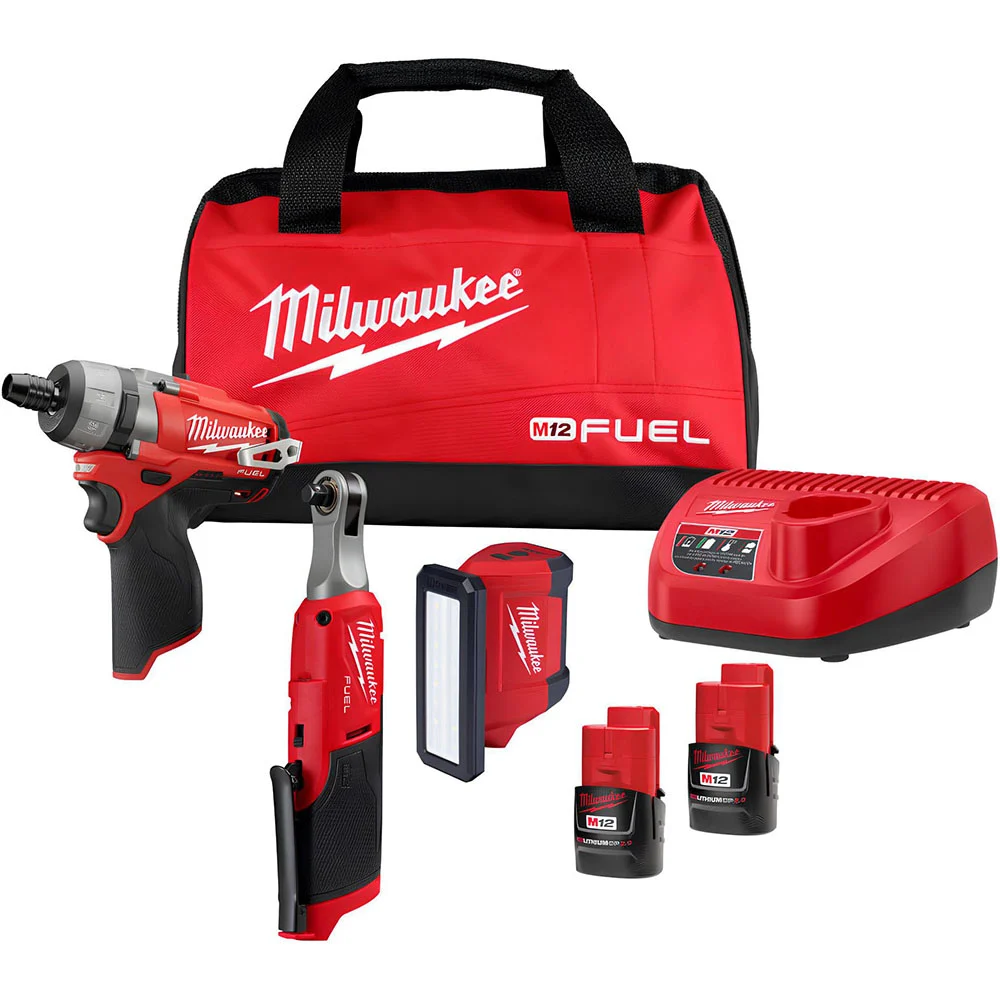 Milwaukee M12 Screwdriving 3 Piece Combo Kit