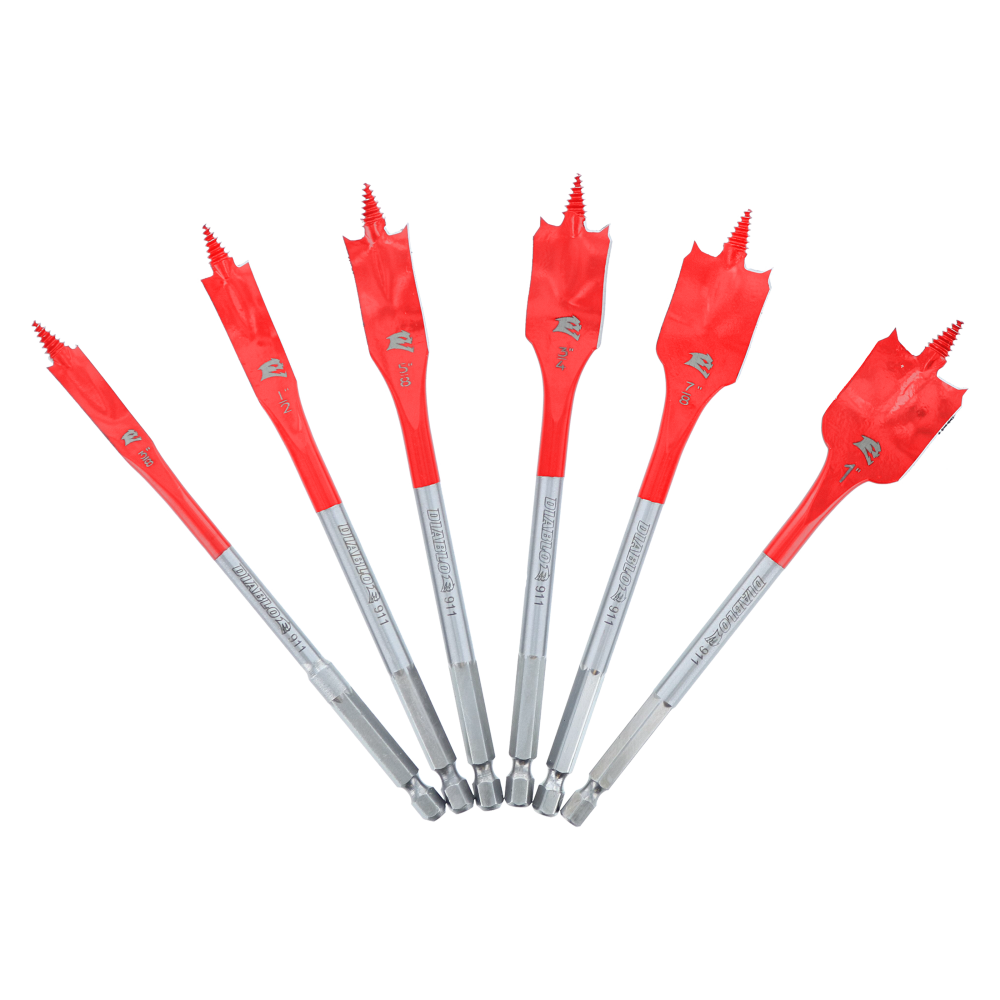 

Diablo Tools 6 piece SPEEDemon Spade Bit Set