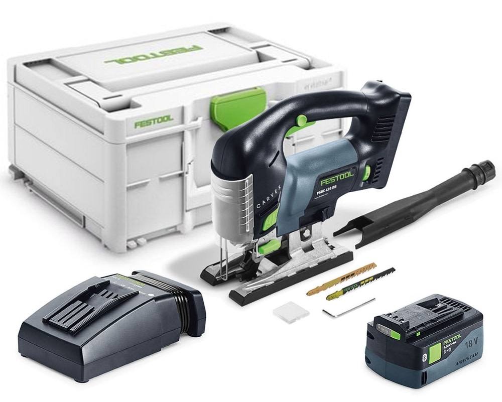 

Festool Carvex PSBC 420 EB Jigsaw with Systainer3 Bluetooth Kit