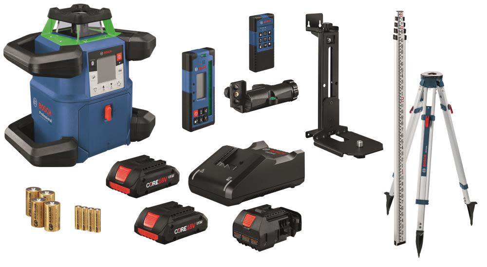 

Bosch 18V REVOLVE4000 Connected Rotary Laser Kit