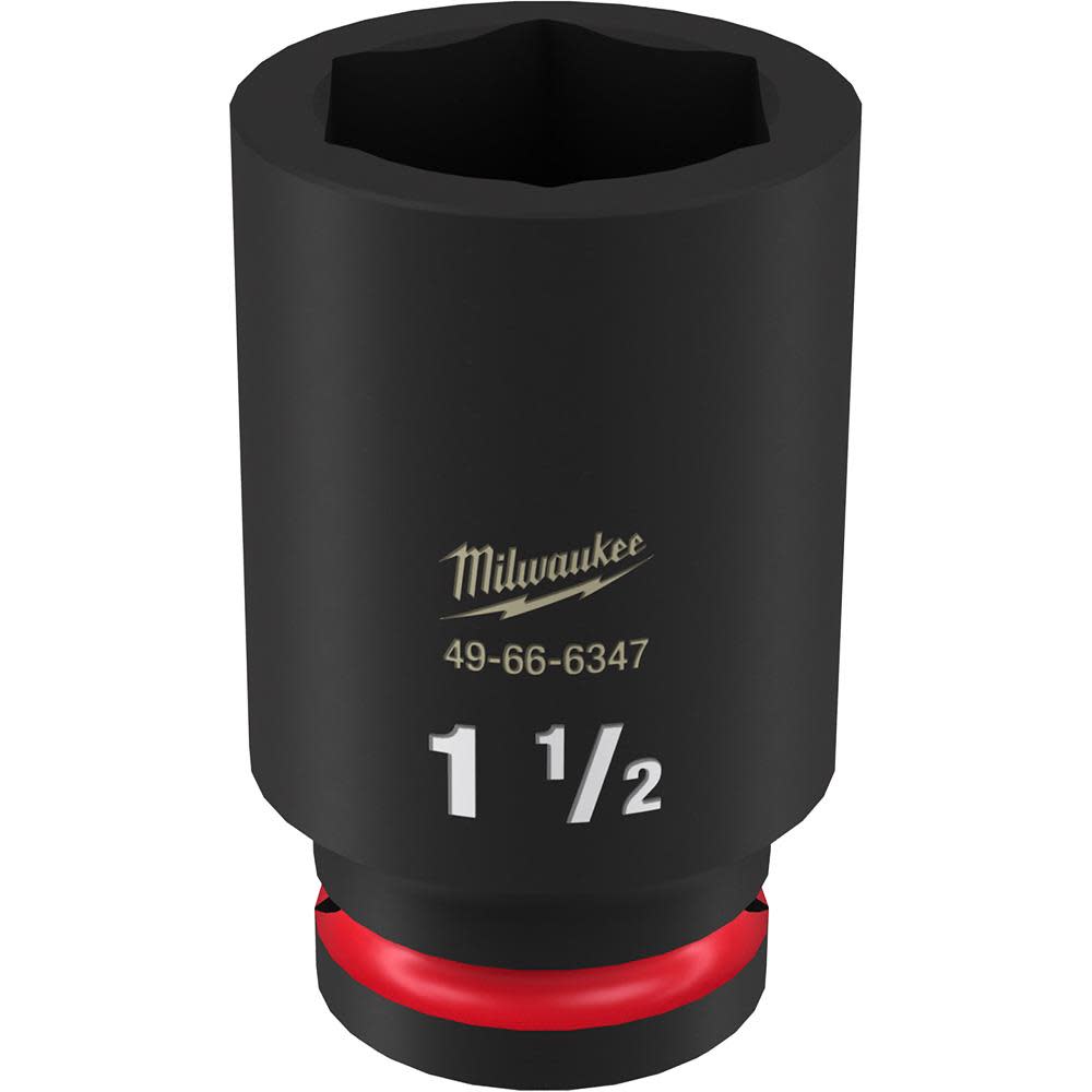 

Milwaukee Impact Socket 3/4" Drive 1 1/2" Deep 6 Point