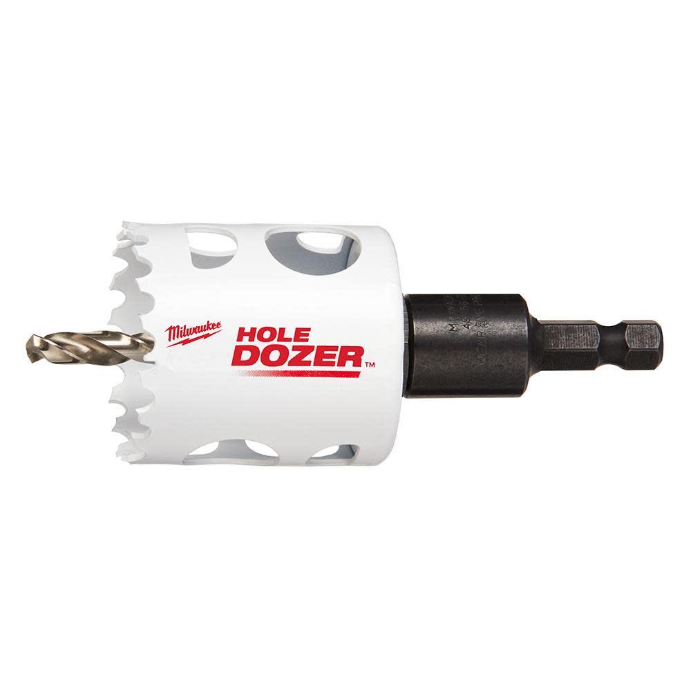 

Milwaukee 1-3/4 in. 2 in. Hole Dozer Bi-Metal Hole Saw with 3/8 in. Arbor