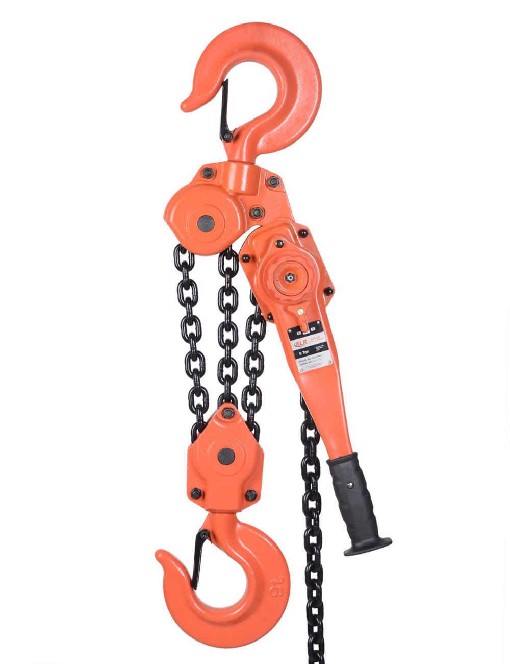 

Atlas Lifting and Rigging Lever Hoist 9 Ton 10' Chain 19841 lbs