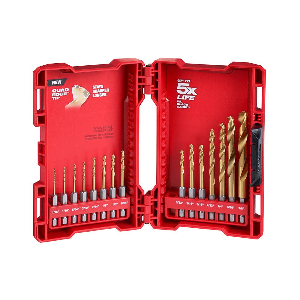 

Milwaukee SHOCKWAVE Titanium Drill Bit Set - 15PC