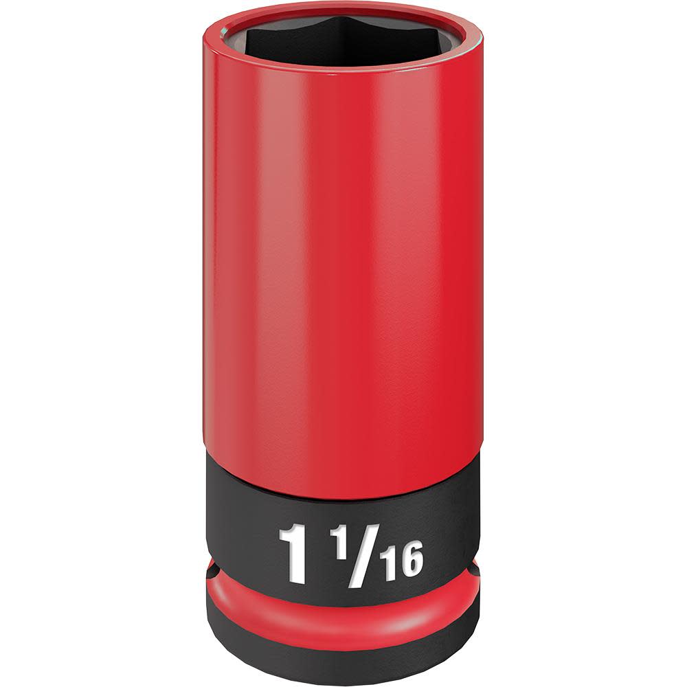 

Milwaukee SHOCKWAVE Impact Duty Socket 1/2 Drive 1-1/16" SAE Lug Nut Wheel