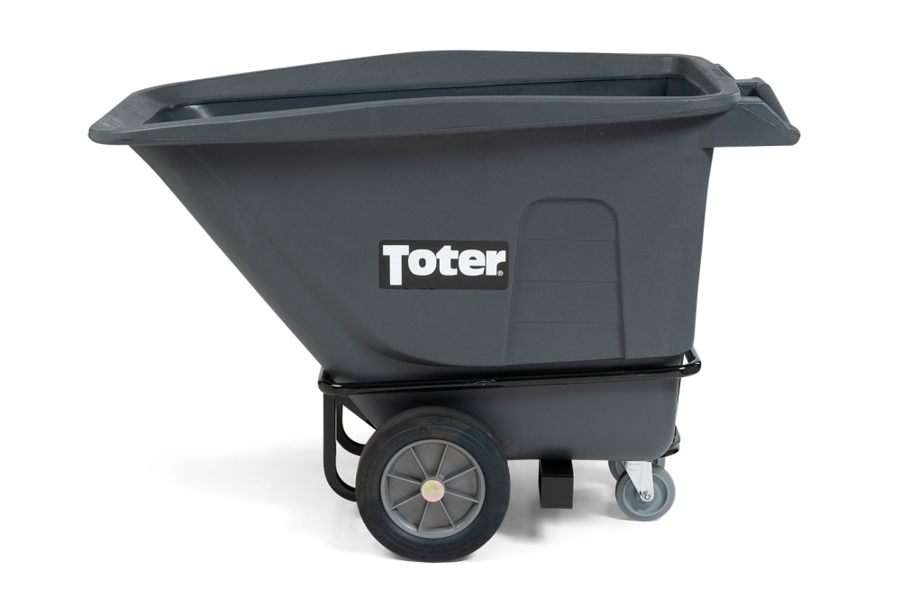 

Toter 1/2 Cubic Yard 1200 lbs Capacity Heavy Duty Tilt Truck Gray