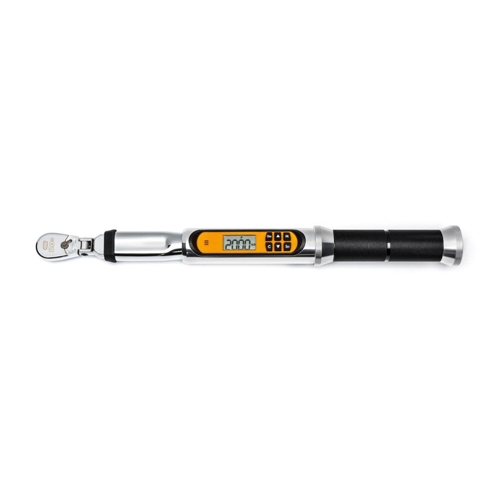 

GEARWRENCH 1/4" Drive 120XP Flex Head Electronic Torque Wrench with Angle