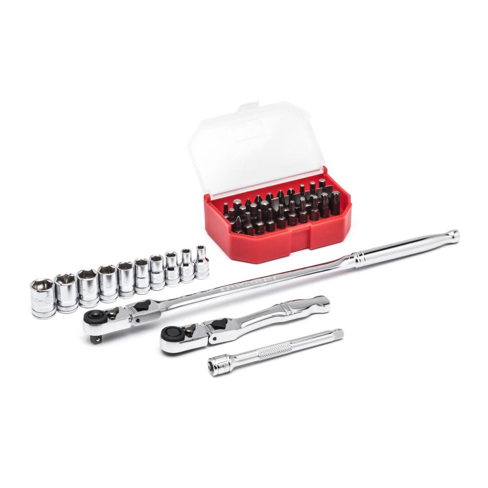 

GEARWRENCH 45 PC 1/4" Drive 6 Point Standard Metric Slim Head Mechanics Tool Set