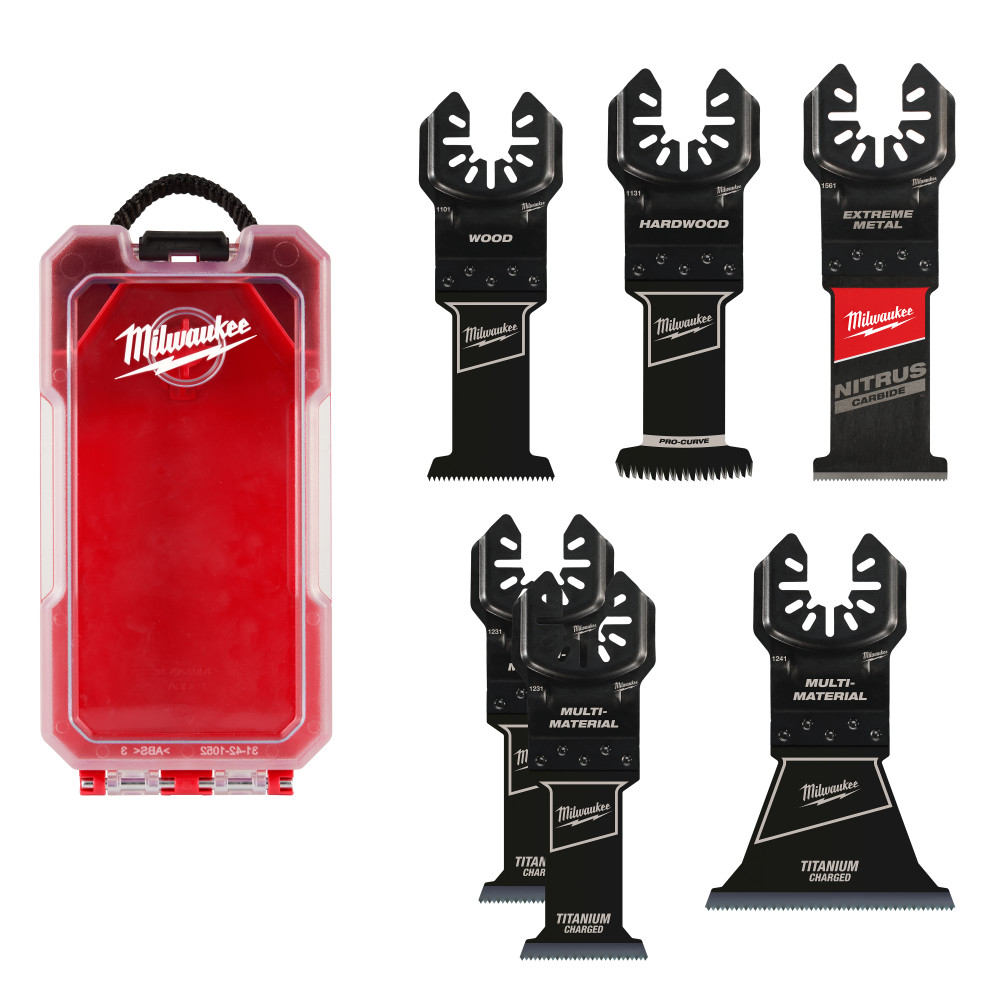 Milwaukee OPEN-LOK 6 Piece Multi-Tool Blade Variety Kit