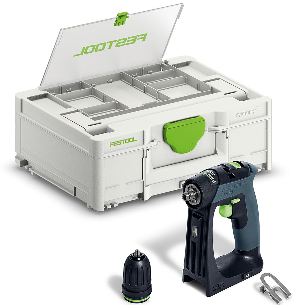 Festool Cordless 18V Drill CXS 18-Basic (Bare Tool) 576887 - Acme