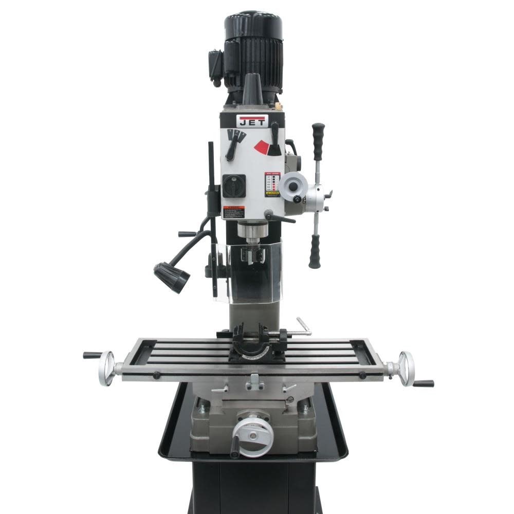 

JET Variable Speed Square Column Geared Head Mill/Drill with Newall DP700 2-Axis DRO