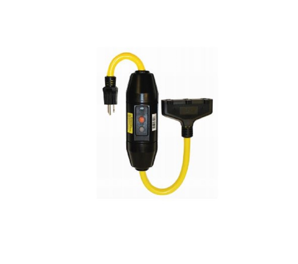 

Tower Mfg 2 Ft. Heavy Duty 20 Amp Rated In-Line GFCI & Triple Tap