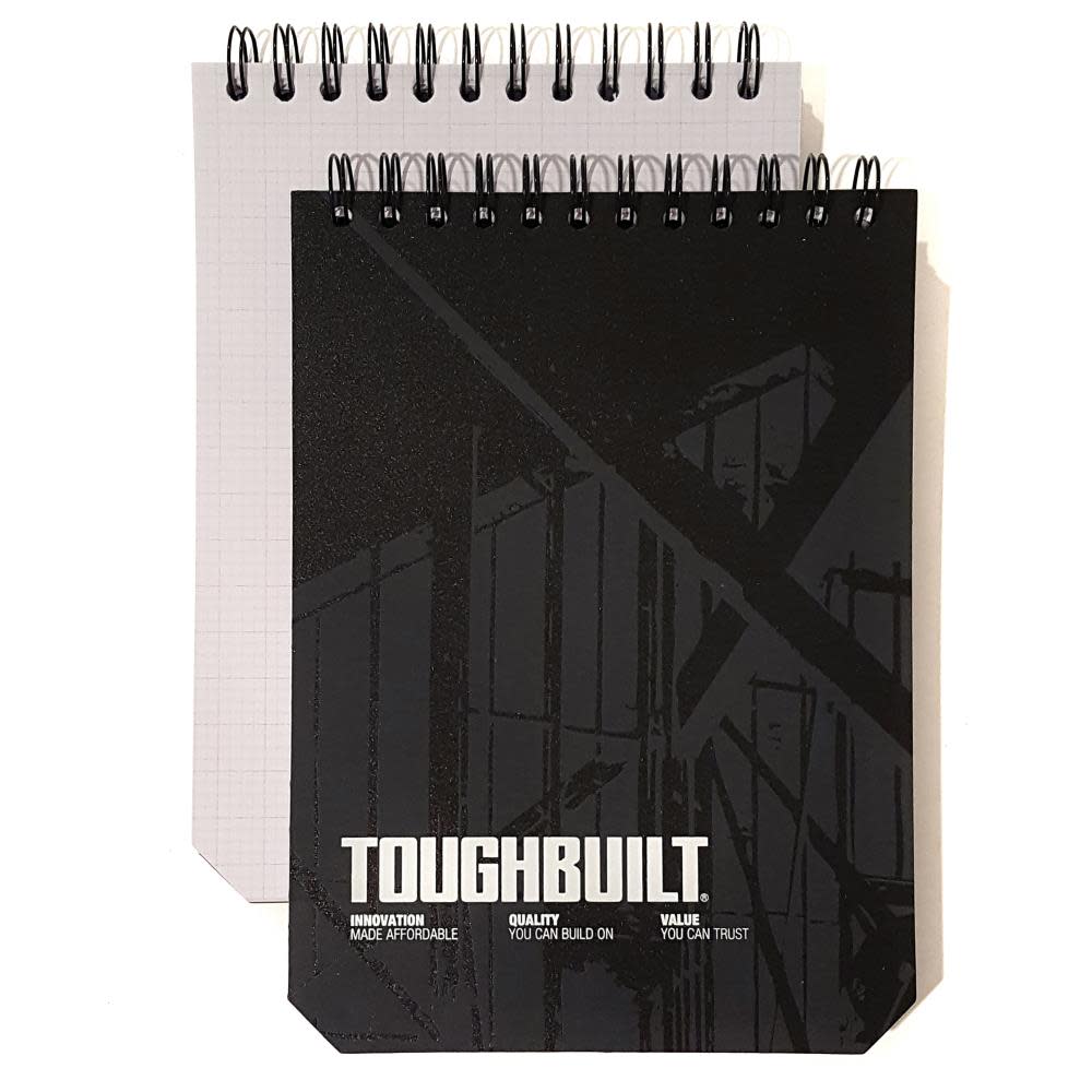 

Toughbuilt Grid Notebooks Large 2pk