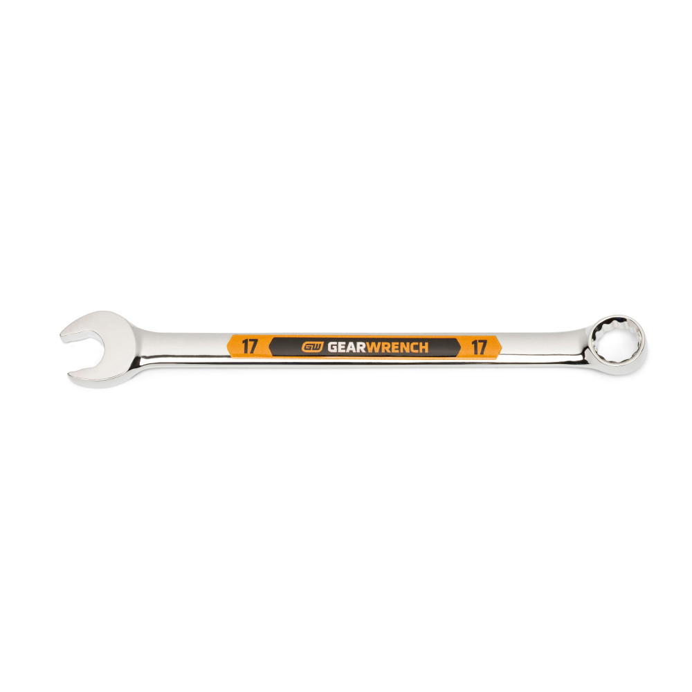 GEARWRENCH 17mm 12 Point Hi-Viz Long Pattern Combination Wrench 81674H ...