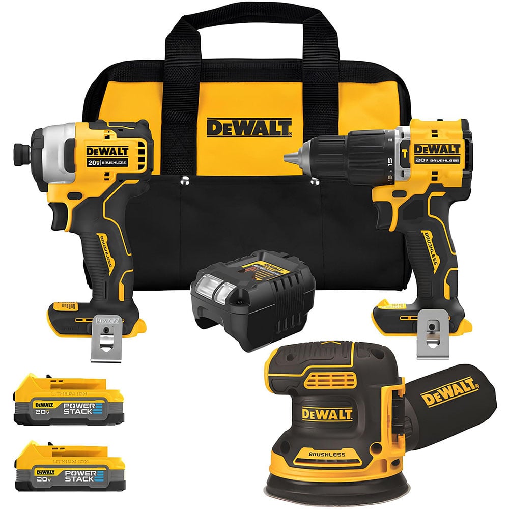 DEWALT ATOMIC 20V MAX* Brushless Drill, Impact Driver, Sander DEWALT ATOMIC 20V MAX* Brushless Drill, Impact Driver, Sander