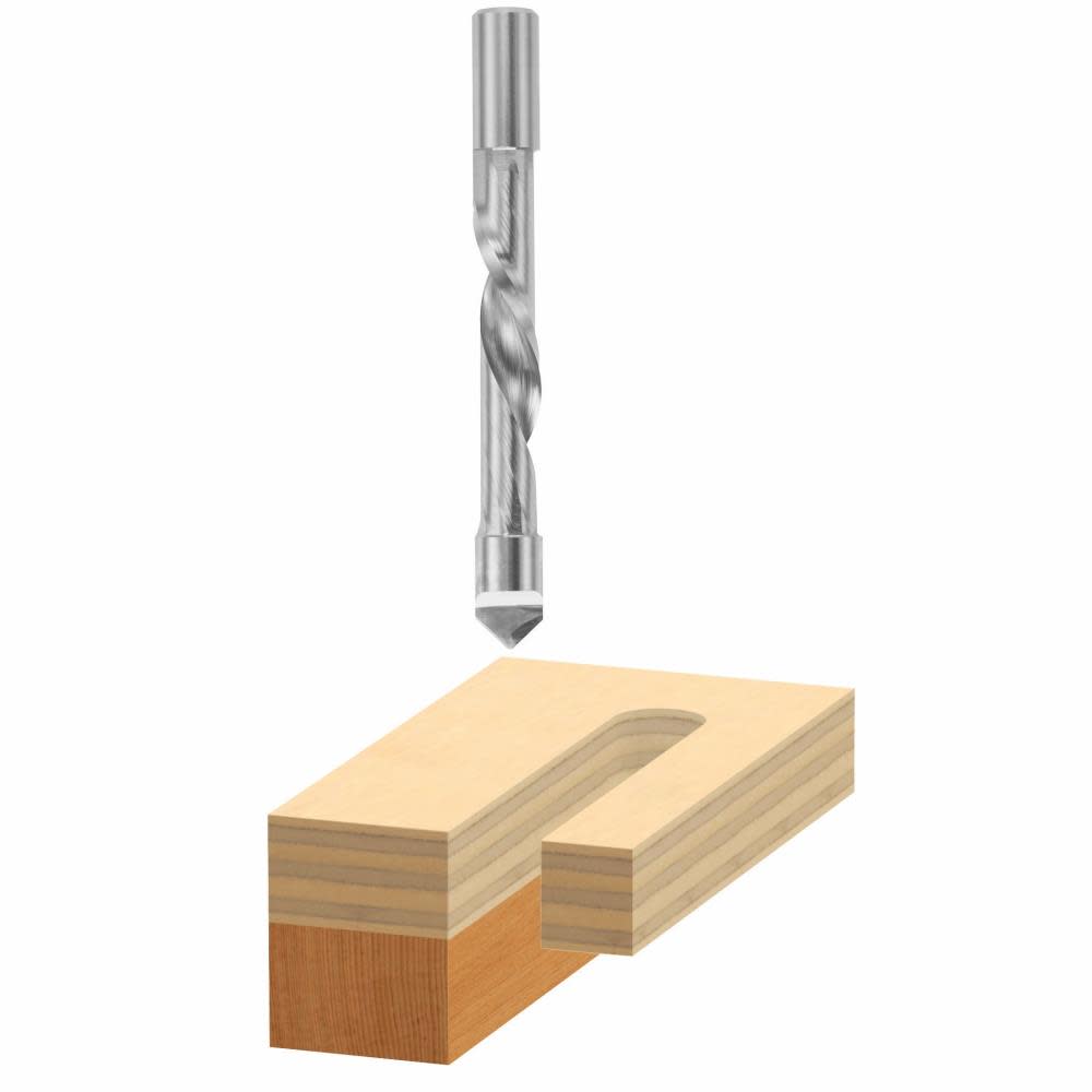 

Bosch 1/2 In. x 2-1/8 In. High Speed Steel Pilot Panel Down Spiral Bit