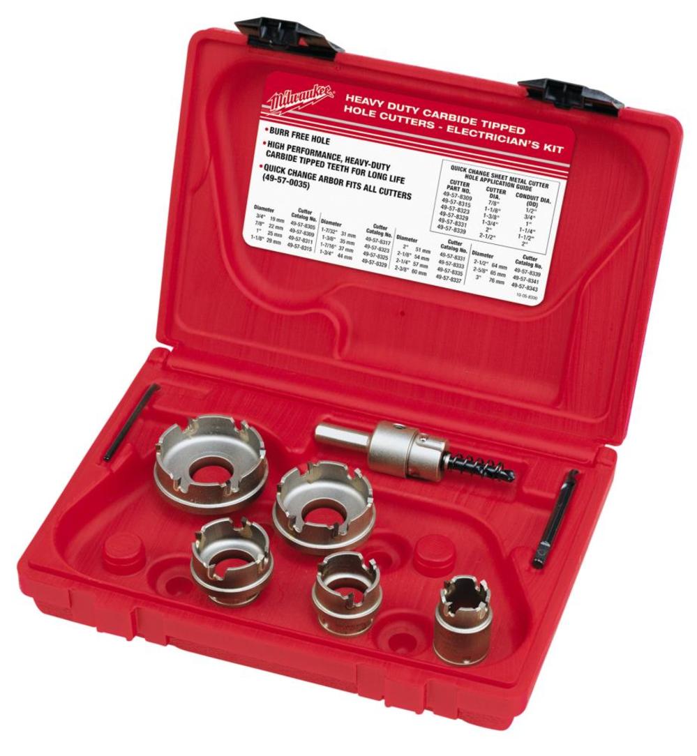 

Milwaukee Electrician's Sheet Metal Carbide Cutter Kit (7 Piece)