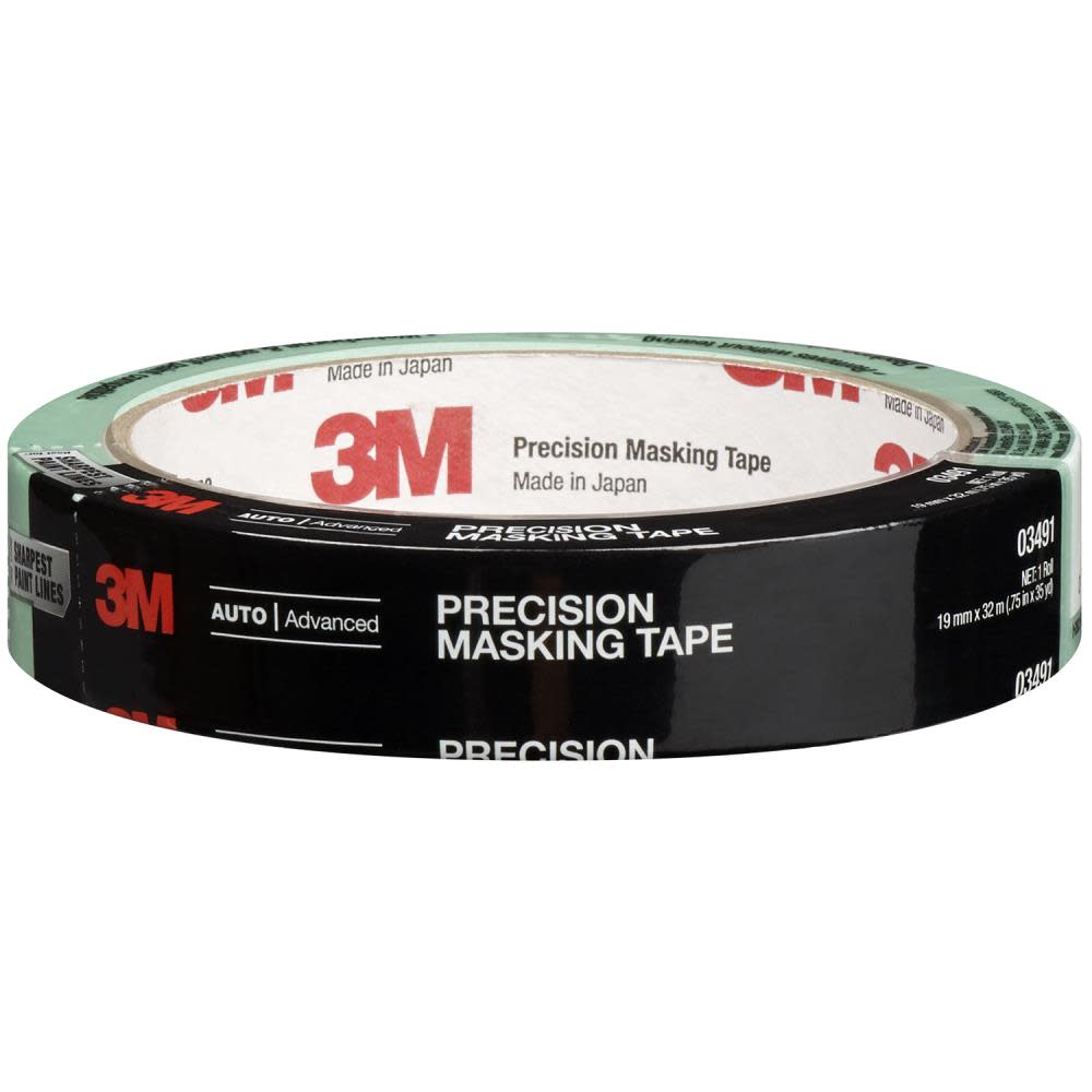 3M Precision Masking Tape 0.75 Inch x 35 Yd.