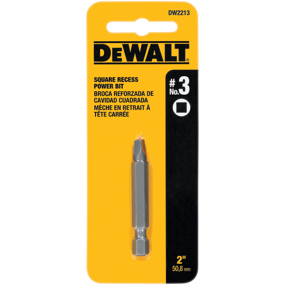 

DEWALT #3 Sq. Recess Power Screwdriver Bits