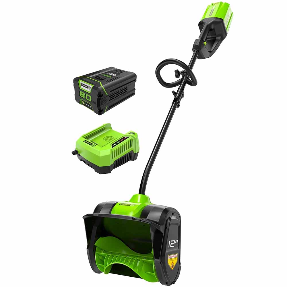 Greenworks 80V 12in Snow Shovel with 2Ah Battery & Charger Kit