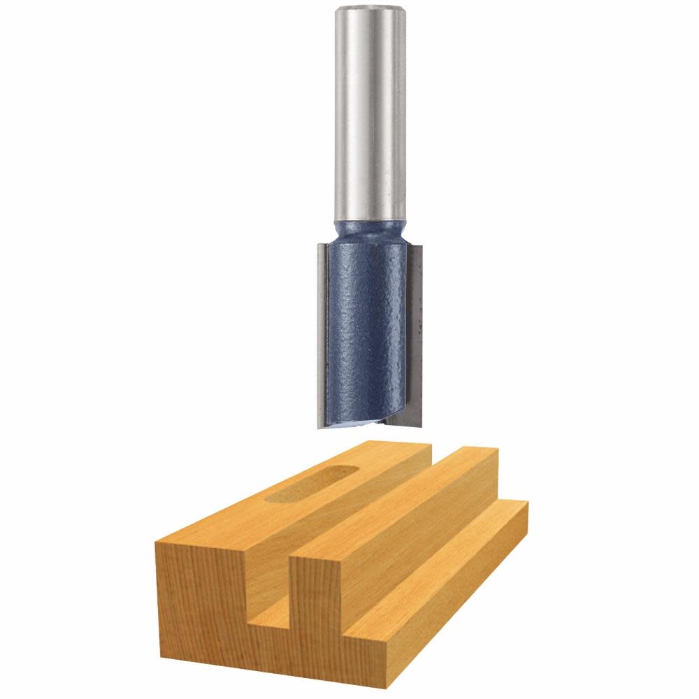Bosch 21/32 In. x 1-1/4 In. Carbide Tipped 2-Flute Straight Bit