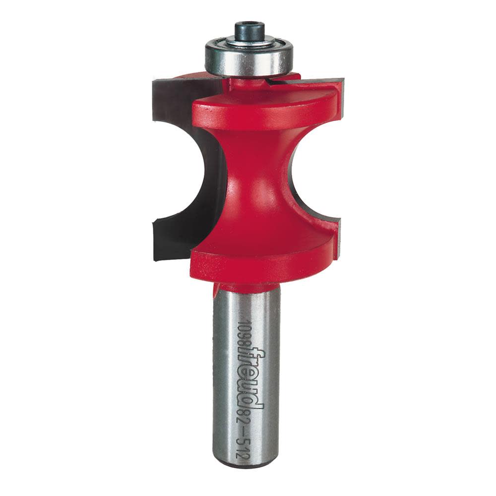 

Freud 3/8 In. Radius Half Round Bit with Bearing with 1/2 In. Shank