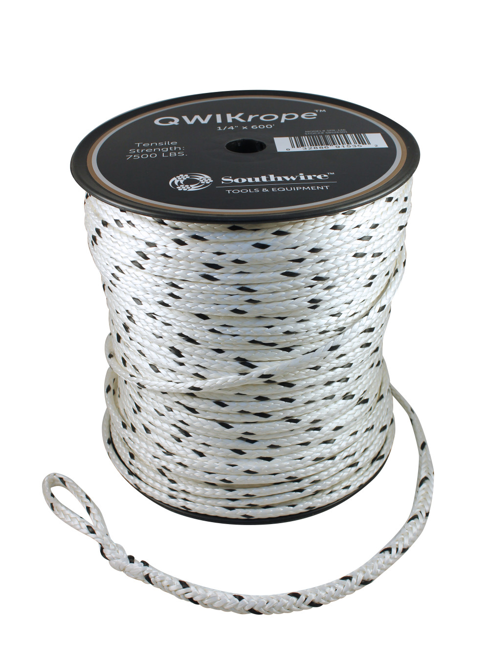 

Southwire QWIKrope 12 Strand UHMWPE Rope 1/4" X 600'
