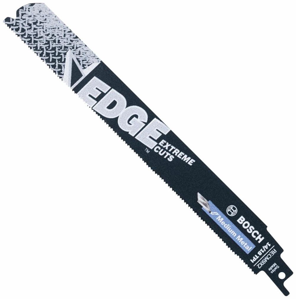 

Bosch 5 pc. 9 In. 14/18 TPI Edge Reciprocating Saw Blades for Medium Metal