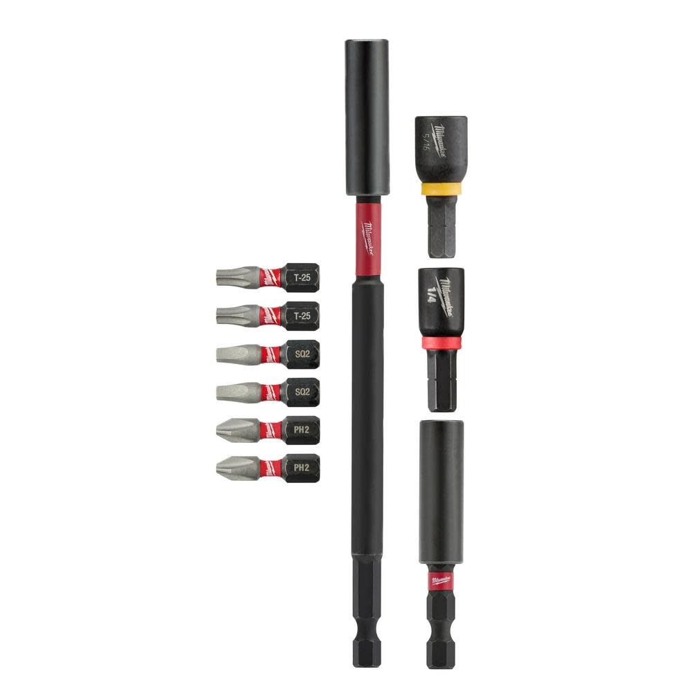 

Milwaukee SHOCKWAVE 10-Piece Impact Driver Guide Bit Set