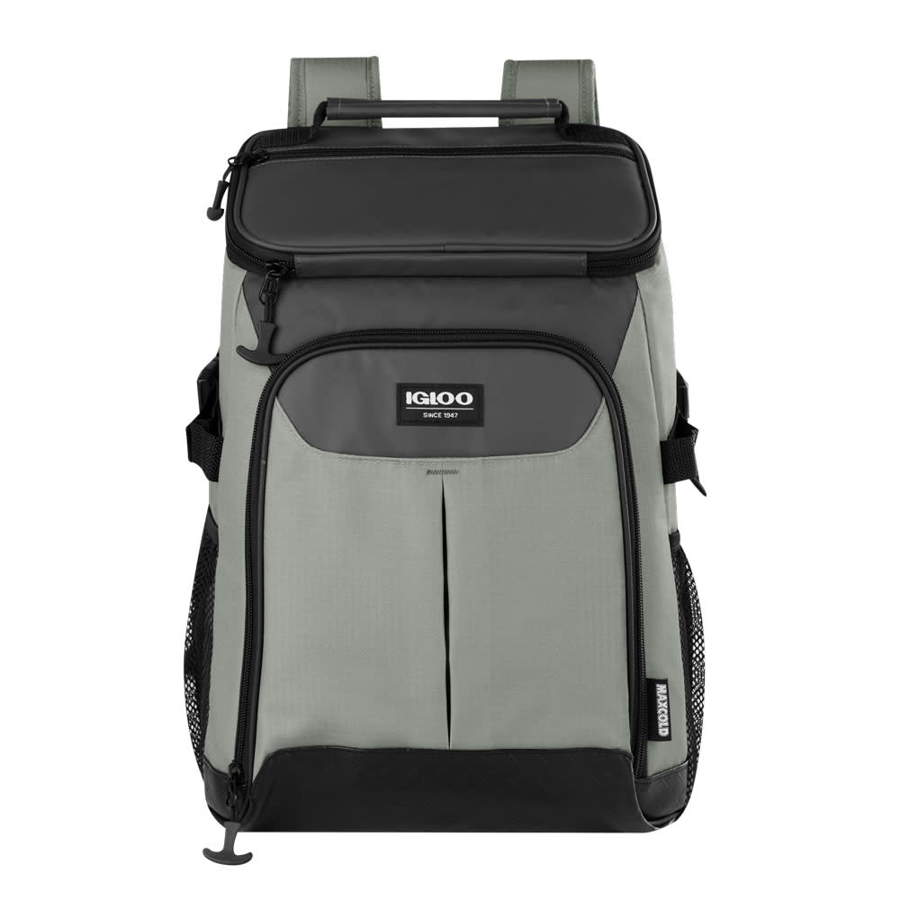 

Igloo Softside Cooler 28 Can Top Grip Backpack Trek Olive/Gray