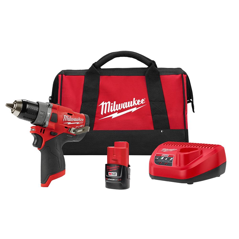 

Milwaukee M12 FUEL 1/2 in. Hammer Drill 1 Battery Kit