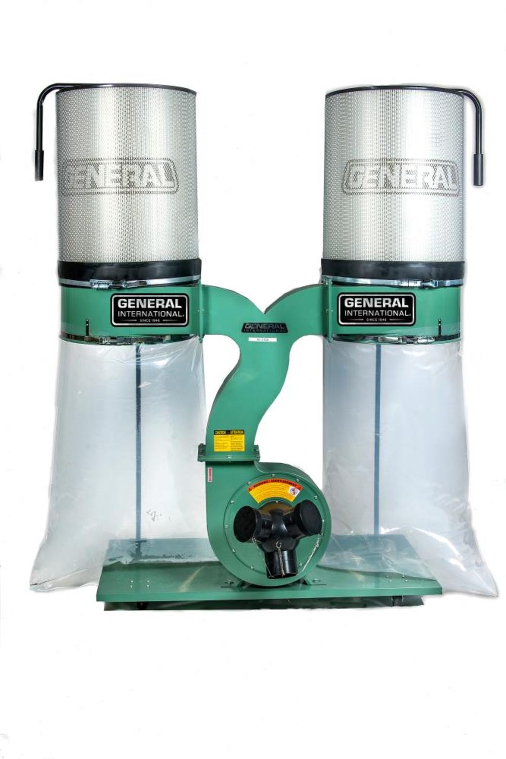 

General International Dust Collector 3HP 220V Industrial 1 Micron Canister