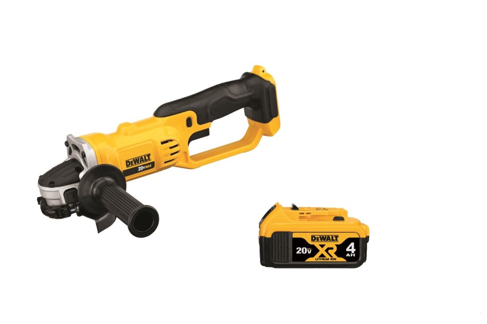 

DEWALT 20V MAX 4 1/2 Cut Off Tool Grinder with 4Ah Battery Bundle