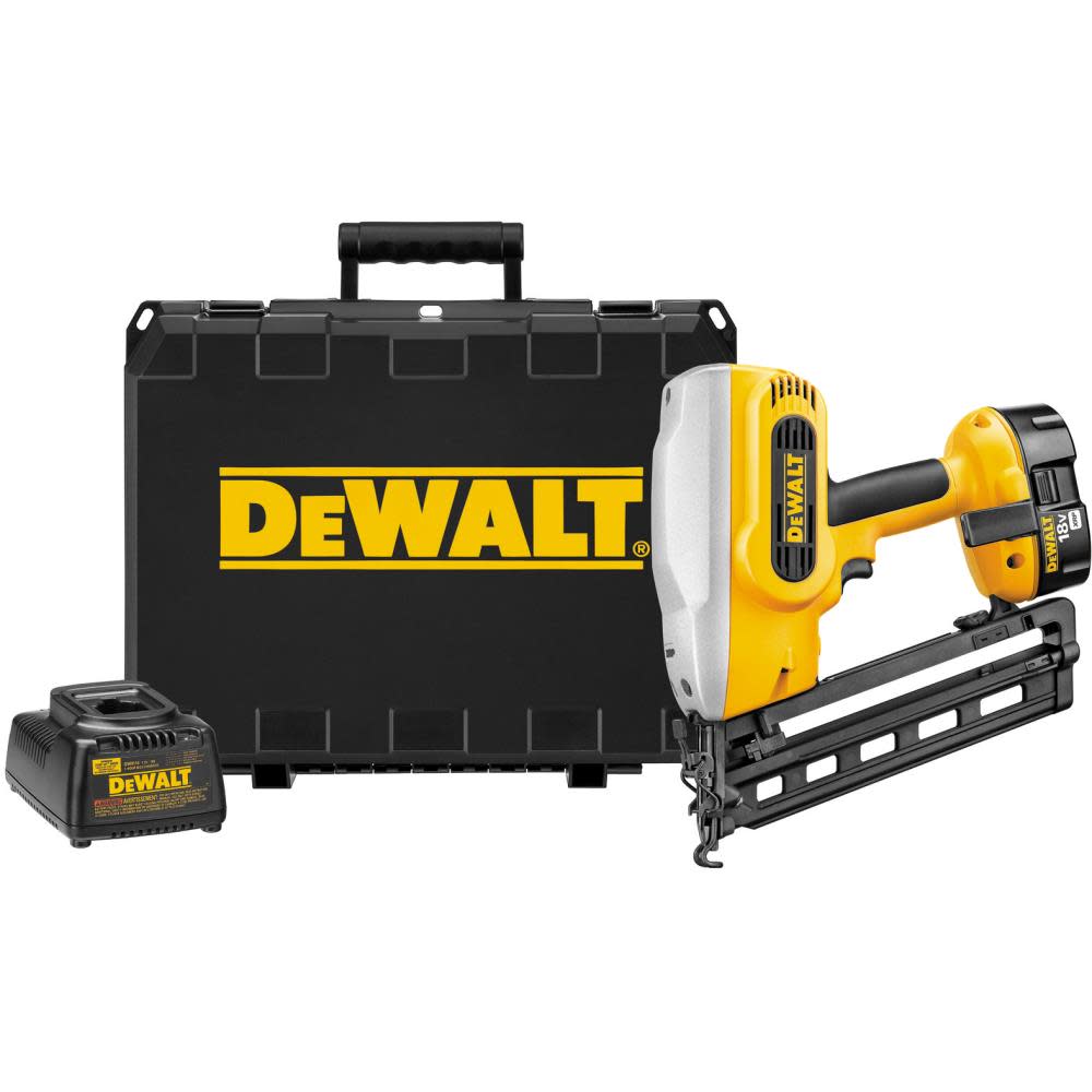 

DEWALT 18V 16 Gauge Angled Nailer Kit Finish