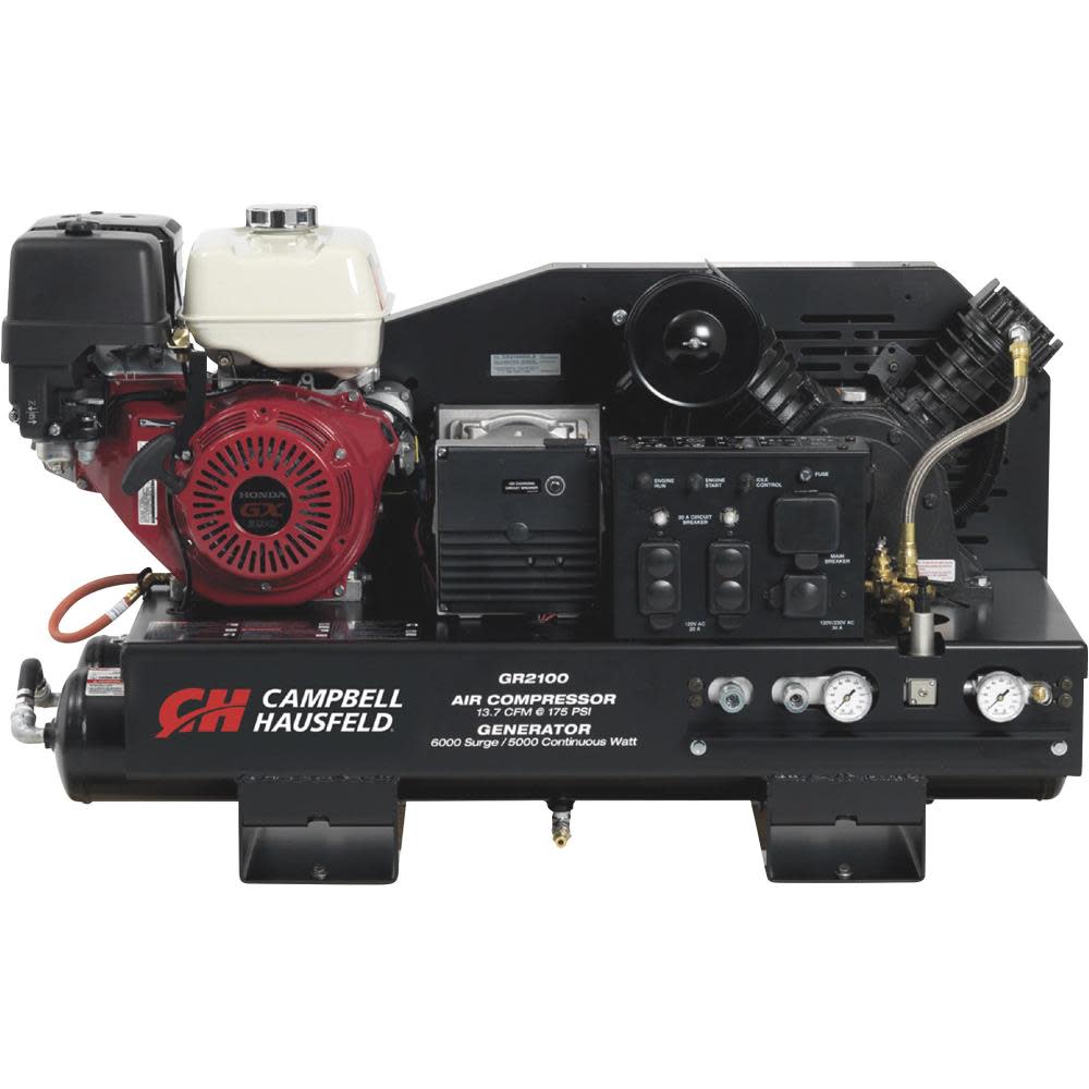 

Campbell Hausfeld 10 Gallon Air Compressor Generator & Welder