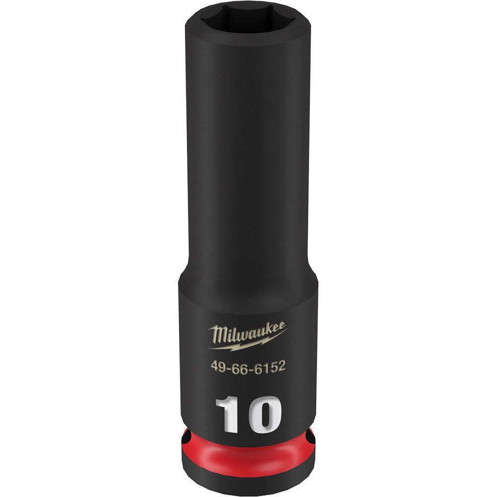 

Milwaukee SHOCKWAVE Impact Duty Socket 3/8" Drive 10MM Deep 6 Point