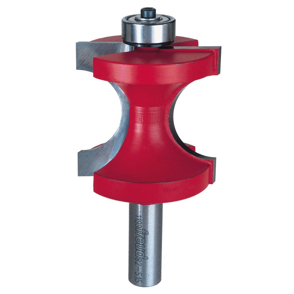 Freud 5/8 In. Radius Half Round Bit with Bearing with 1/2 In. Shank