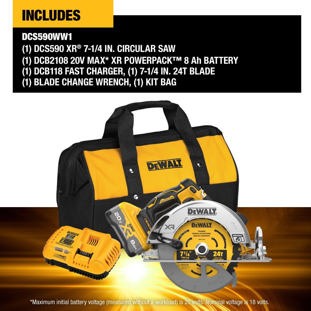 Dewalt 20 volt circular saw kit clearance