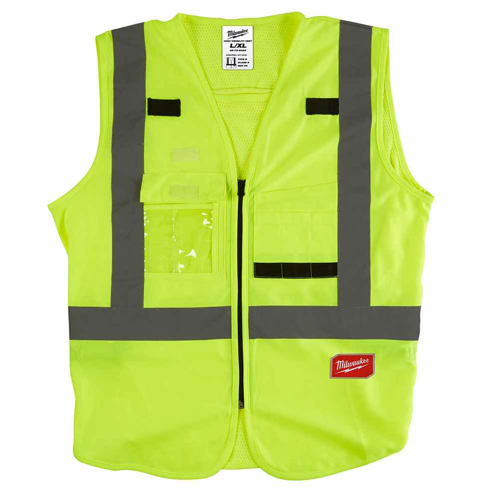

Milwaukee Class 2 High Visibility Yellow Safety Vest - 4XL/5XL