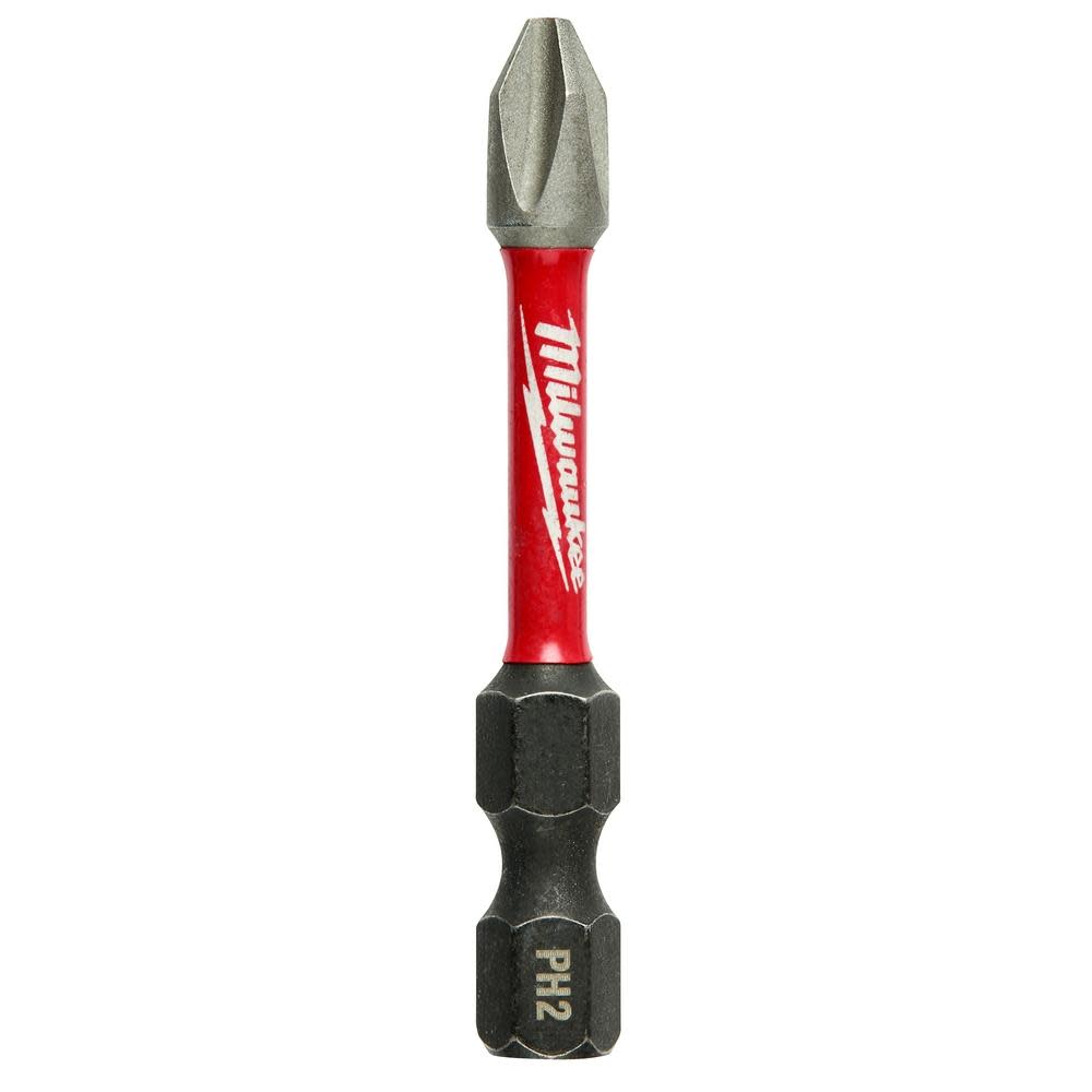 

Milwaukee SHOCKWAVE 2 in. Impact Phillips #2 Power Bits (15-Piece Contractor Pack)