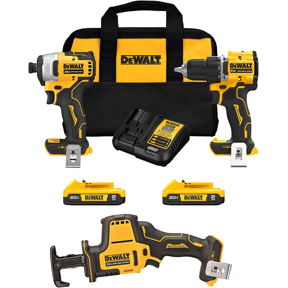 View DEWALT ATOMIC 20V MAX Cordless 3-Tool Combo Kit Bundle