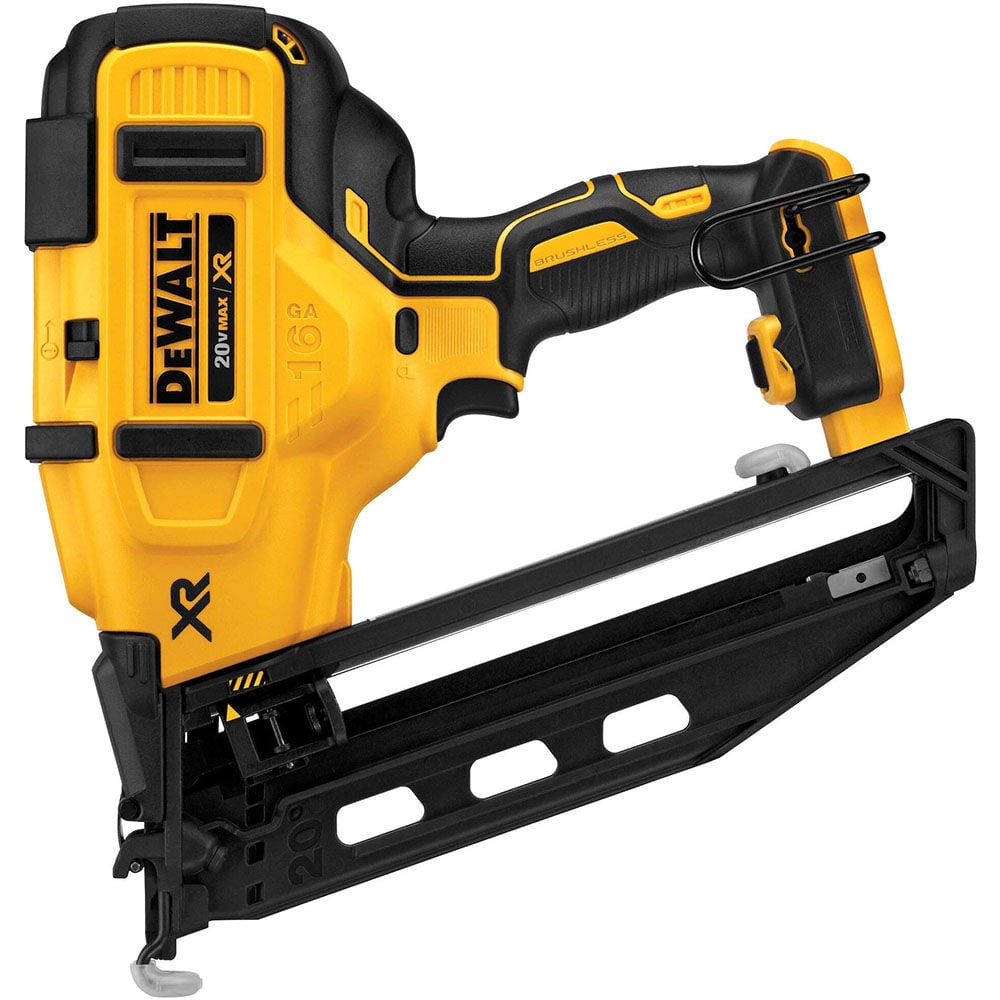 DEWALT 20 V MAX 16 Gauge Angled Cordless Finish Nailer (Bare Tool) image number null