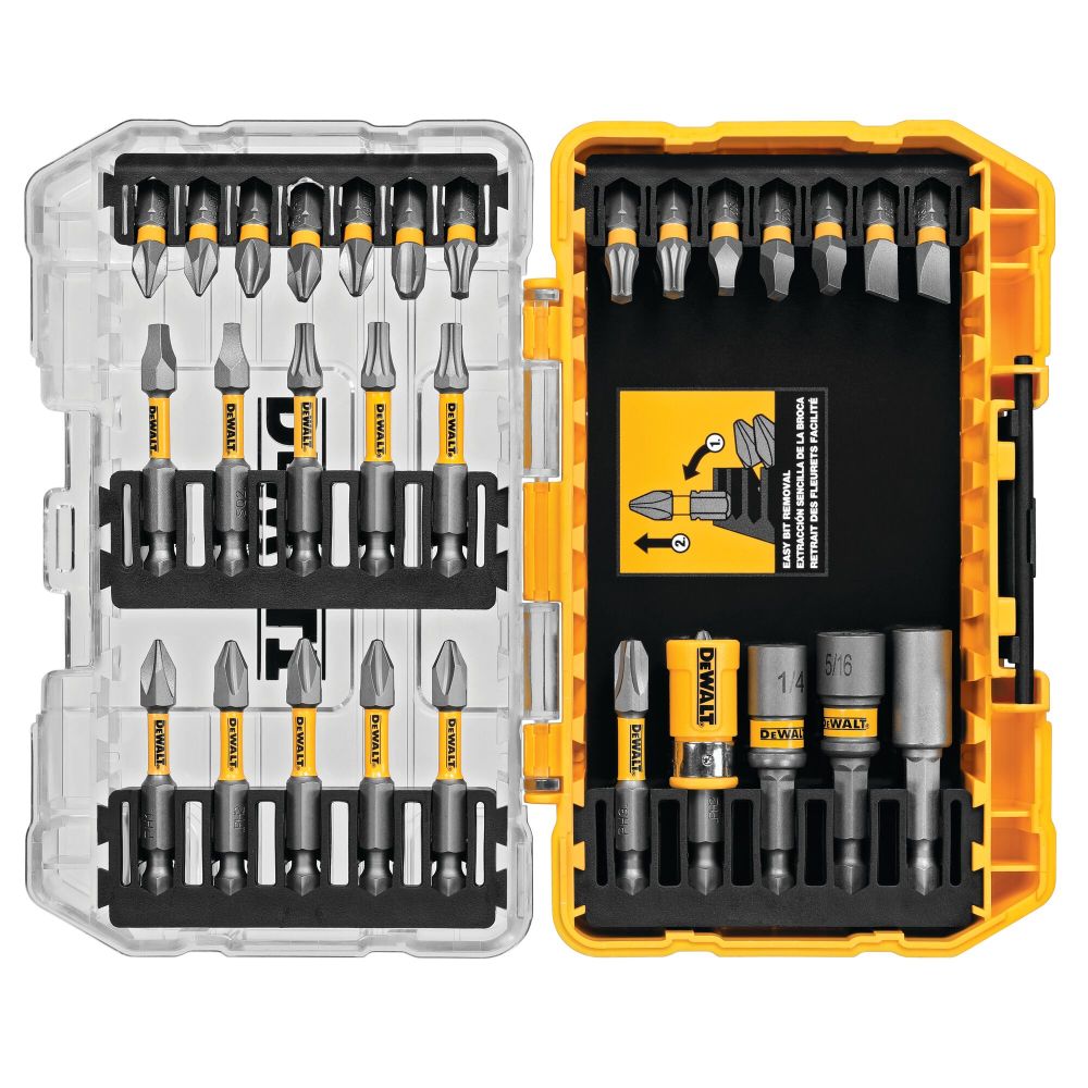 DEWALT MAX FIT Screwdriving Bit Sets with ToughCase+ System DWAMF30 ...