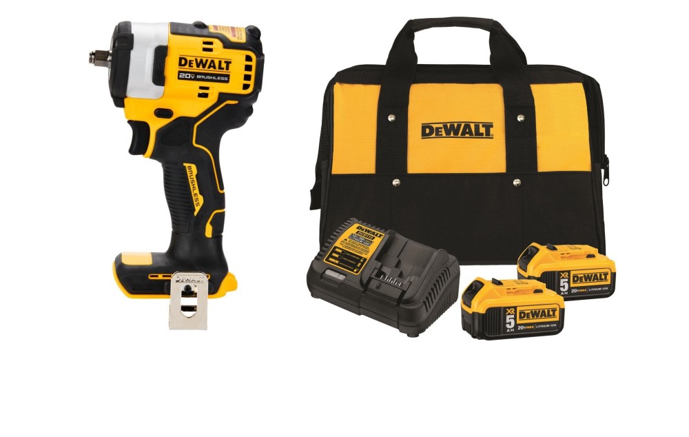 

DEWALT 20V MAX 3/8" Impact Wrench Hog Ring Anvil Kit Bundle
