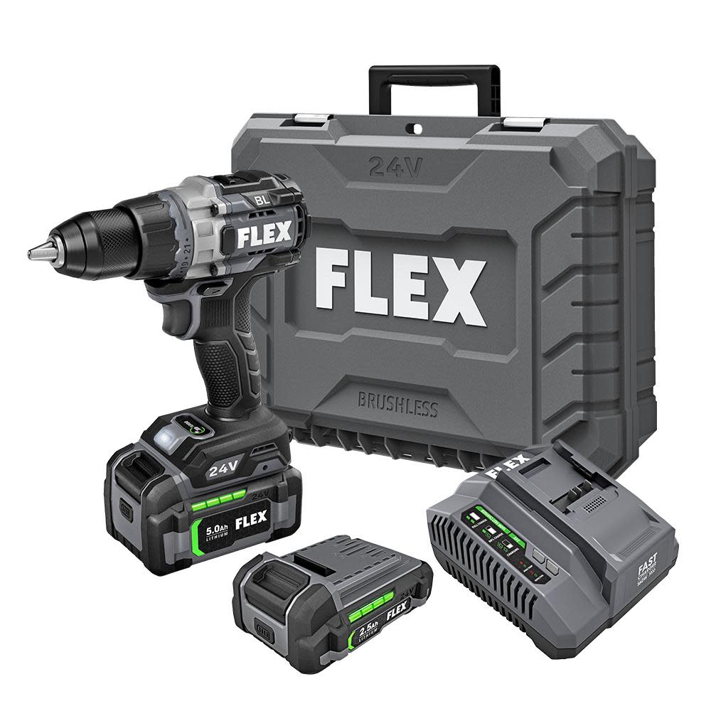 

FLEX 24V 1/2" 2-Speed Drill Driver With Turbo Mode Kit